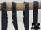 1M BLACK Decorative Elastic Ruffle Trim (Approx 15mm wide)