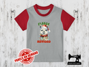 Christmas Fleece Navidad Llama - HEATHER GREY - Panels On Demand