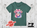 Pastel Rainbow Highland Cow Bubblegum - SAGE GREEN - Panels On Demand