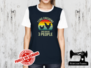 I Like Chickens and Maybe 3 People - NAVY BLUE - Panels On Demand