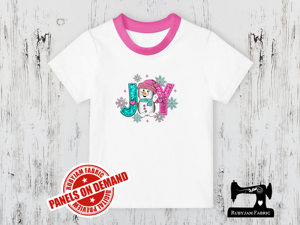 Christmas Joy - WHITE - Panels On Demand