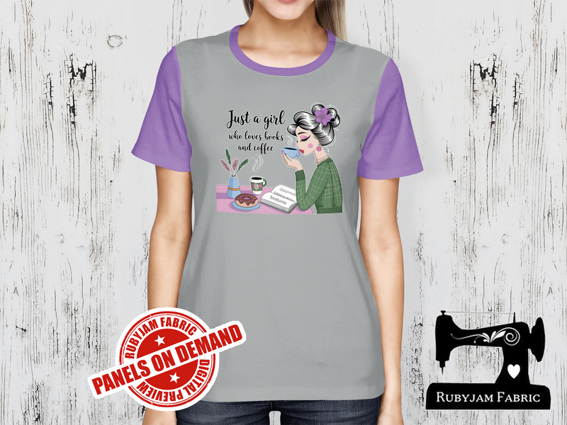 Just a Girl Who Loves Books and Coffee - HEATHER GREY - Panels On Demand