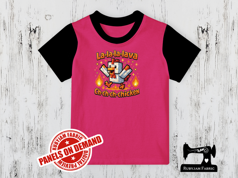 Lava Chicken - FUCHSIA - Panels On Demand