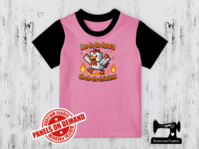 Lava Chicken - LIGHT PINK - Panels On Demand