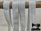 1M Light Silver - Solid - 1" (25mm) - Fold Over Elastic (FOE)
