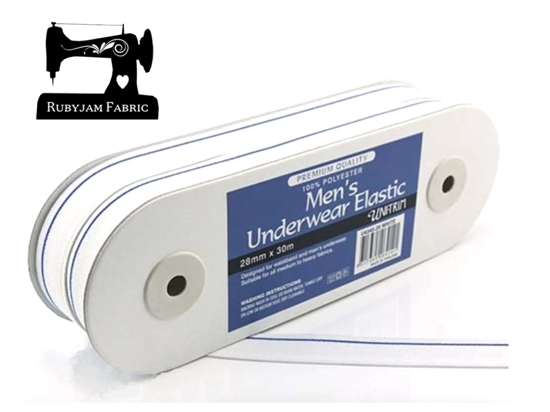 Uni-Trim 30M Men's Underwear Elastic (28mm wide) - clearance