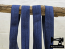 1M Midnight Blue - Solid - 1" (25mm) - Fold Over Elastic (FOE)