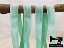 REMNANT - 7.5M Mint - Solid - 1" (25mm) - Fold Over Elastic (FOE) - clearance