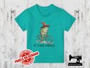 Off to Cause a Kerfuffle Frog - MINT GREEN - Panels On Demand