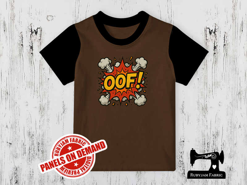 OOF Comic Text - BROWN - Panels On Demand