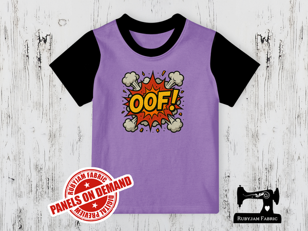 OOF Comic Text - LIGHT PURPLE - Panels On Demand