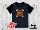 OOF Comic Text - NAVY BLUE - Panels On Demand
