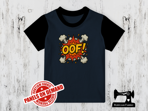 OOF Comic Text - NAVY BLUE - Panels On Demand