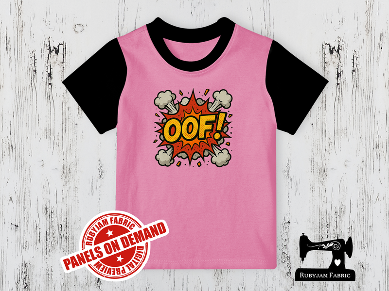 OOF Comic Text - LIGHT PINK - Panels On Demand