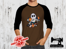 Patchwork Boo Ghost - BROWN - Panels On Demand