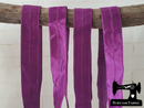 REMNANT - 2.9M Purple - Solid - 1" (25mm) - Fold Over Elastic (FOE) - clearance