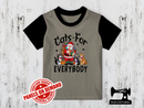 Cats for Everybody Santa - LIGHT GREY (Mushroom) - Panels On Demand