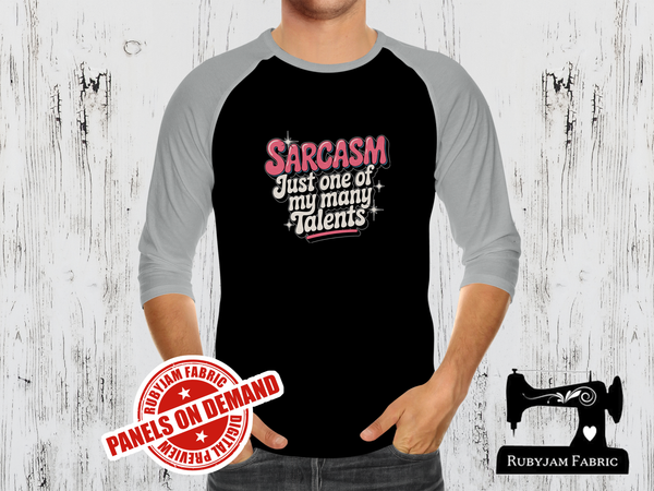 Sarcasm Just One of My Many Talents - BLACK - Panels On Demand