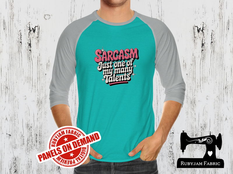 Sarcasm Just One of My Many Talents - MINT GREEN - Panels On Demand