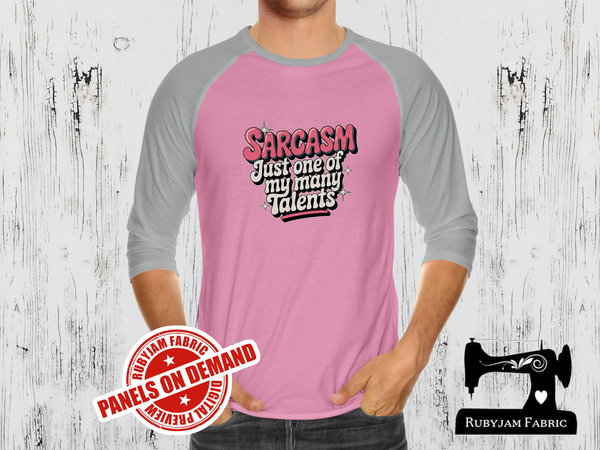 Sarcasm Just One of My Many Talents - LIGHT PINK - Panels On Demand