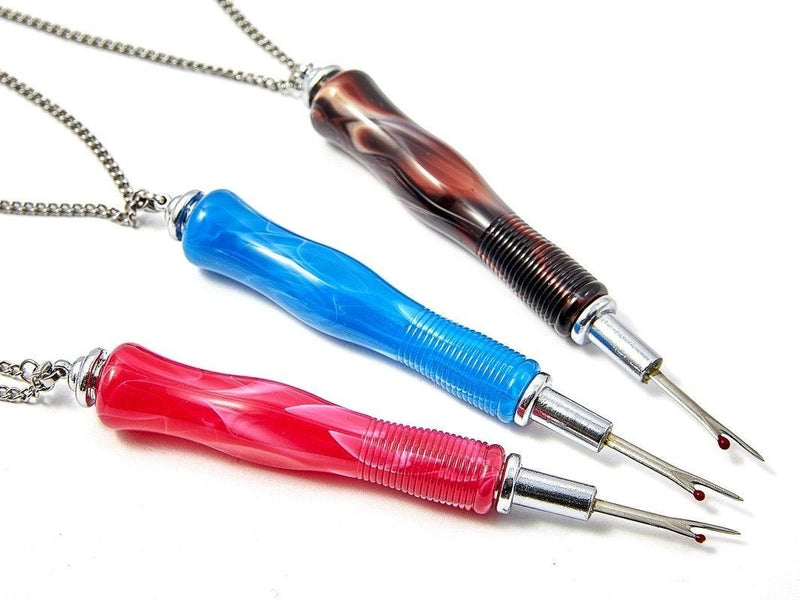 Hemline Seam Ripper with Necklace - Pink