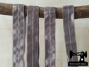 REMNANT - 6.6M Silver Grey - Solid - 1" (25mm) - Fold Over Elastic (FOE) - clearance