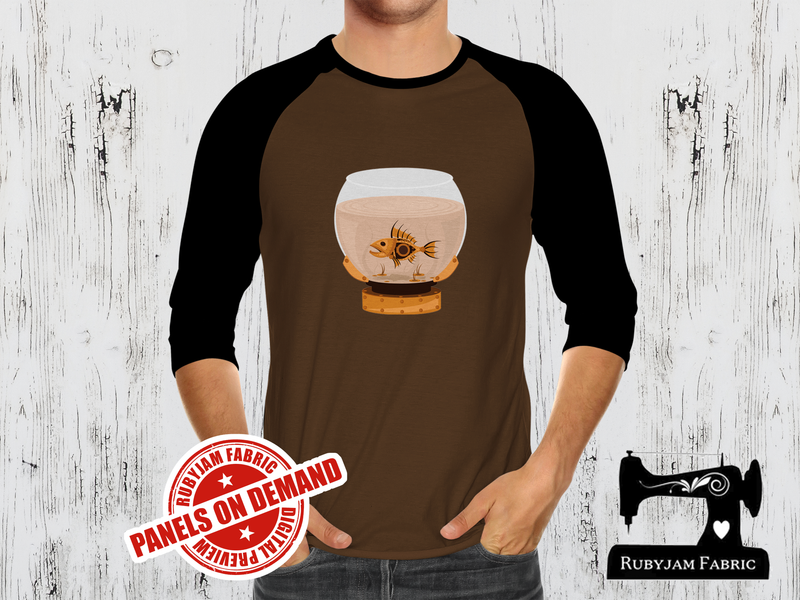 Steampunk Goldfish - BROWN - Panels On Demand