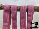 1M Vintage Rose Pink - Solid - 1" (25mm) - Fold Over Elastic (FOE)