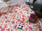 Pink Floral on Cream - cotton lycra - 150cm wide