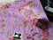 Classic Floral on Pink - cotton lycra - 150cm wide - clearance