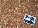 Gold Faux Glitter - cotton lycra - 150cm wide