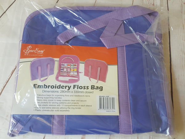 Purple Embroidery Storage Bag