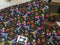 Embroidered Hummingbirds - cotton lycra - 150cm wide