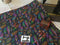 Embroidered Feathers - cotton lycra - 150cm wide