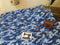 Camouflage Blue - cotton lycra - 150cm wide