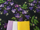 Embroidered Belladonna Floral - cotton lycra - 150cm wide