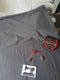 Charcoal Grey - solid cotton lycra - 185cm wide - 220gsm