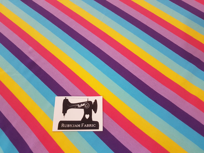 Candy Bar - Yarn Dyed Stripes - cotton lycra - 180cm wide