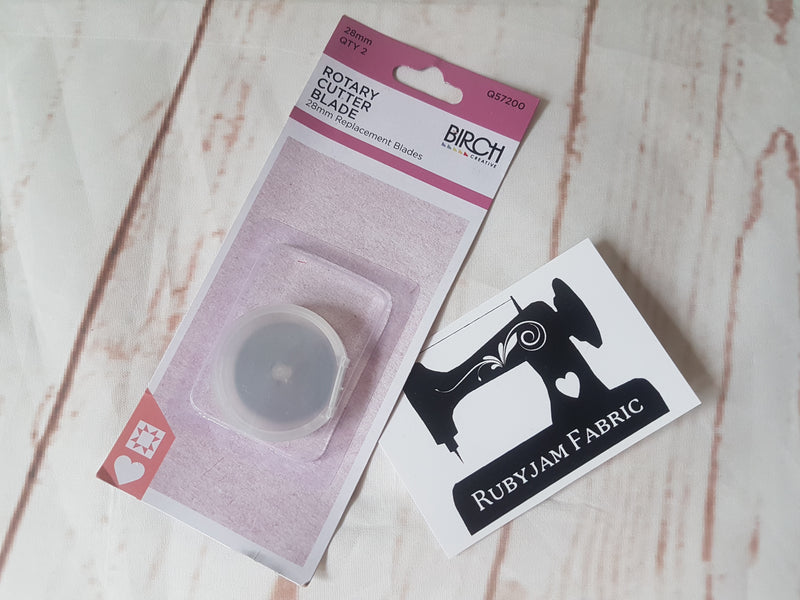 Birch Rotary Blade Set, 28mm, pack of 2