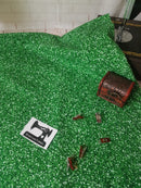 Green Faux Glitter - cotton lycra - 150cm wide