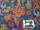 Indian Paisley - bamboo lycra - 150cm wide