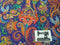 Indian Paisley - bamboo lycra - 150cm wide