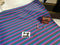 Wild Things (Teal/Purple/Charcoal) - Yarn Dyed Stripes - cotton lycra - 180cm wide