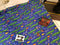 Crocodiles on Blue - cotton lycra - 150cm wide