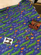 Crocodiles on Blue - cotton lycra - 150cm wide