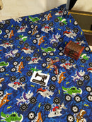 Monster Trucks - cotton lycra - 150cm wide