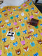 Woodland Animals on Mustard - cotton lycra - 150cm wide