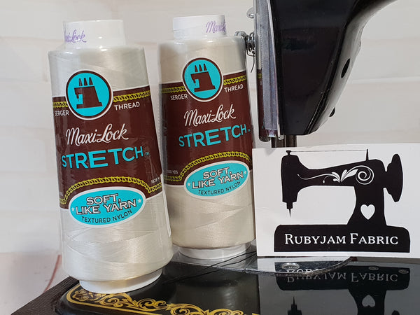 Maxi-Lock Stretch Thread - Pearl - clearance
