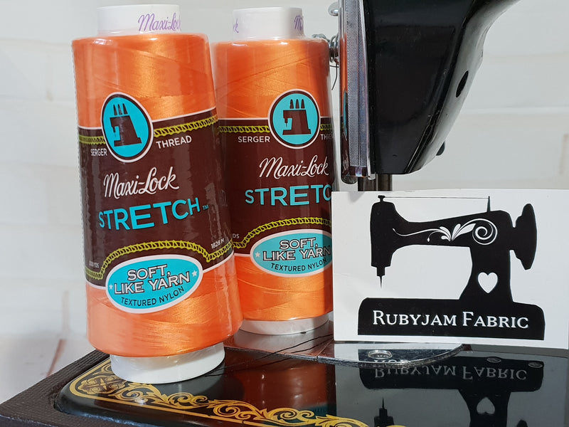 Maxi-Lock Stretch Thread - Papaya (orange)