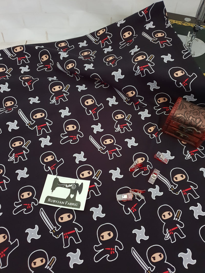 Ninja - cotton lycra - 150cm wide